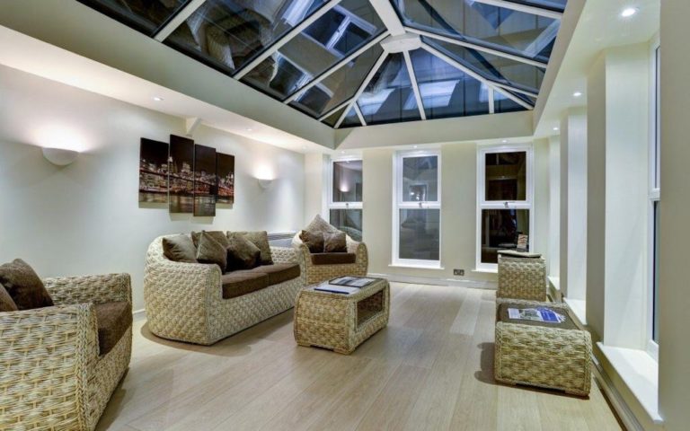 Internal view of extension